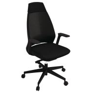 Fauteuil Oxygen pied dossier contact synchrone tissu - Quadrifoglio