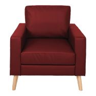 Fauteuil Stockolm revêtement enduit PVC classé non feu - MMP