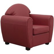 Fauteuil West enduit PVC non feu lie-de-vin
