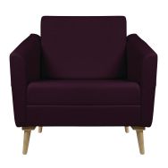 Fauteuil Wind dos haut pied bois - GGI