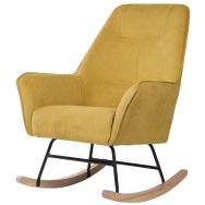 Fauteuil à bascule Copenhague moutarde