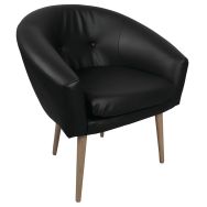 Fauteuil accueil Armand tissu enduit PVC non feu - MMP