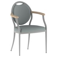Fauteuil bridge 260 alu/mousse tissu ginkgo - Mobidecor