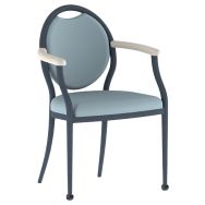 Fauteuil bridge 260 mobile alu/mousse tissu abaka - Mobidecor