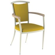 Fauteuil bridge 550 alu/mousse tissu abaka - Mobidecor