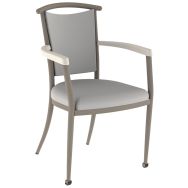 Fauteuil bridge 550 mobile alu/mousse tissu abaka - Mobidecor