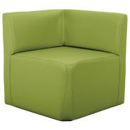 Fauteuil d'angle Leaf tissu simili cuir - Spouf