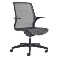 Fauteuil de bureau Net design graphique noir