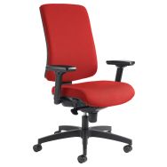 Fauteuil bureau Oria pied noir accoudoirs - GGI