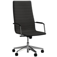 Fauteuil de direction Visual tissu trévira M1 coloris noir