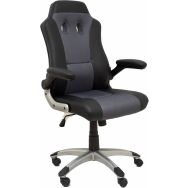 Fauteuil de gaming Talave en similicuir - noir/gris foncé