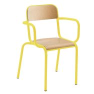 Fauteuil maitre accoudoirs tube - Manutan Expert
