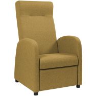 Fauteuil relaxation Marsan pied hêtre tissu polyester - GGI