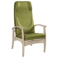 Fauteuil repos Grand assise/dossier ginkgo structure - Sunset Creation