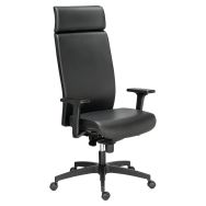 Fauteuil direction Kio cuir noir - GGI