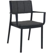 Fauteuil empilable avec coussin amovible Rocco - Veba