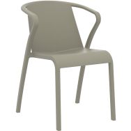 Fauteuil jardin empilable Fado taupe