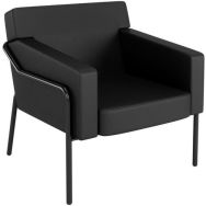 Fauteuil similicuir Medso modèle T - Taille L - noir