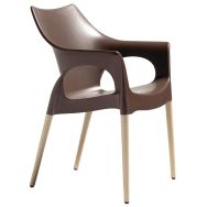 Fauteuils Ola bois naturel lot 4 - S-CAB