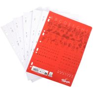 Feuillet recharge classeurs 200 pages A4 5x5 blanc 90g (Etui de 100)