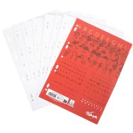Feuillet recharge classeurs A4 5x5 100 pages blanc 90g NF 92 (Etui de 50)