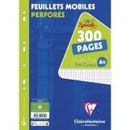 Feuillets mobiles 21x29,7cm 300p 5x5 sous film
