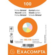 Fiche Bristol sous film uni non perforé - 105x148 mm - Lot de 20