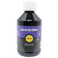 Flacon 250 ml encre de chine noire pichon