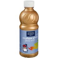 Flacon 500 ml, couleurs acryliques glossy lefranc & bourgeois - or