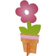 Fleur 3D sur socle 200 x 96 x 57 mm (Lot de 6)
