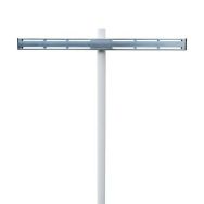 Fourche pour pose de 2 miroirs sur poteau 60 à 90 mm
