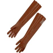 Gant Pvc rouge tt enduit 58cm, 10 - Singers - 5 pièces