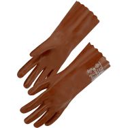 Gant pvc rouge 35cm, 9 a 10 - Singers - 10 pièces