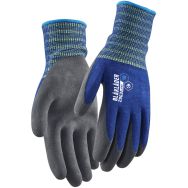 Gants artisan doublés en latex trempé jauge 13 - Bleu - 10