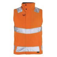 Gilet haute visibilité hydrofuge orange fluorescent