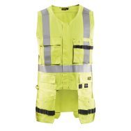 Gilet sans manche multinormes inhérent jaune fluorescent