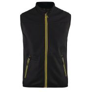 Gilet sans manche noir/jaune fluorescent
