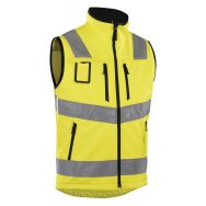 Gilet softshell haute visibilité jaune fluorescent taille M