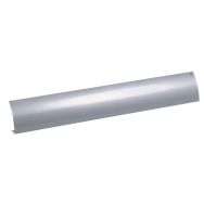 Goulotte passe-câbles fermée Twin-Larg 18.5-Long 76-Ht 10 cm Argent