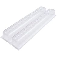 Gouttière double à bûches thermoformées bille - Lot de 10