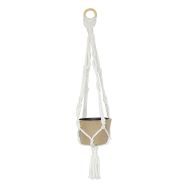 Grande suspension macramé avec cache-pot (Lot de 5)