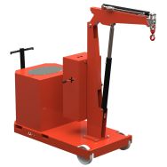 Grue d'atelier porte-a-faux a mat fixe traction manuelle 1T Stockman