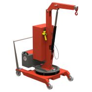 Grue d'atelier porte-a-faux manuelle a mat rotatif 200 kg Stockman