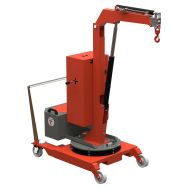 Grue d'atelier porte-a-faux manuelle a mat rotatif 200 kg Stockman