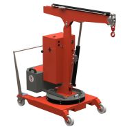 Grue d'atelier porte-a-faux manuelle a mat rotatif 200 kg Stockman