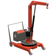 Grue d'atelier porte-a-faux manuelle a mat rotatif 200 kg Stockman