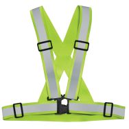 Harnais de signalisation réfléchissant jaune fluo fermeture à clic-Hama