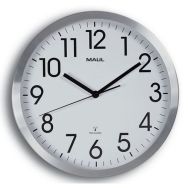 Horloge murale MAULmove, Ø 30,5 cm, radiopilotée, aluminium