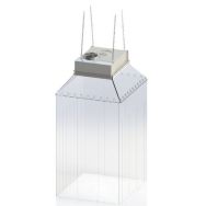 Hotte d'aspiration suspendue avec kit lanières PVC