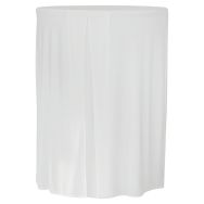Housse droite pour table Cocktail 80 - blanc
